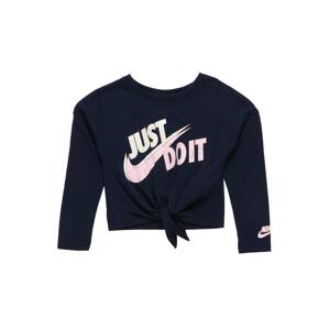 Nike Sportswear Tričko  tmavě modrá / bílá / světle růžová