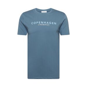 Lindbergh Tričko 'Copenhagen'  kouřově modrá / bílá / světlemodrá