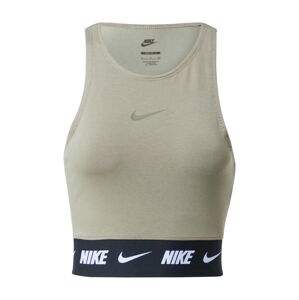 Nike Sportswear Top olivová / černá / bílá