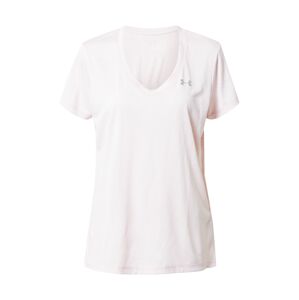 UNDER ARMOUR Funkční tričko  stříbrně šedá / pastelově růžová