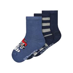 NAME IT Ponožky 'ALBIN PAWPATROL'  námořnická modř / tmavě modrá / starobéžová / červená / bílá