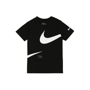 Nike Sportswear Tričko 'SPLIT'  černá / bílá