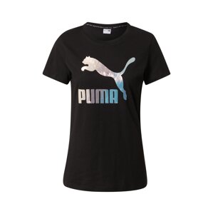 PUMA Funkční tričko 'Crystal'  černá / stříbrná / světlemodrá / béžová