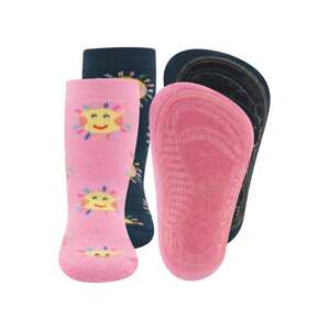EWERS Ponožky ' Sonne'  mix barev / tmavě modrá / světle růžová