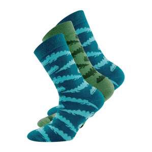 EWERS Ponožky 'Krokodile'  zelená / nebeská modř / aqua modrá / tmavě zelená