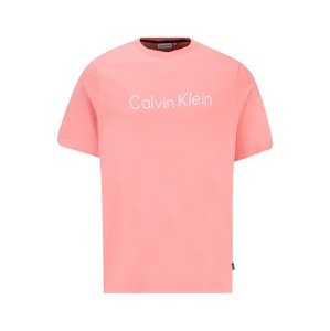 Calvin Klein Big & Tall Tričko  bílá / starorůžová