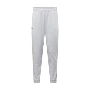 Lacoste Sport Sportovní kalhoty světle šedá / šedý melír / zelená / bílá