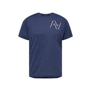 new balance Funkční tričko  tmavě modrá / oranžová / modrá / bílá