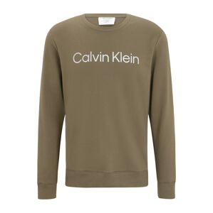 Calvin Klein Underwear Mikina  khaki / bílá