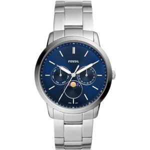 FOSSIL Analogové hodinky  stříbrná / tmavě modrá