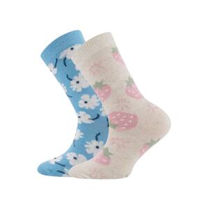 EWERS Ponožky  béžový melír / světlemodrá / pink / bílá