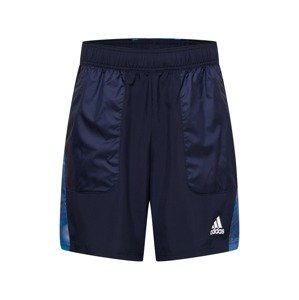 ADIDAS PERFORMANCE Sportovní kalhoty  modrá / bílá / námořnická modř
