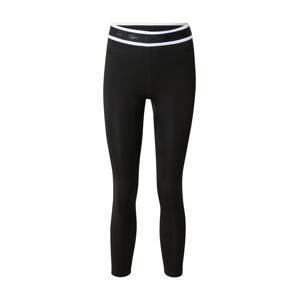 Lacoste Sport Sportovní kalhoty  černá / bílá