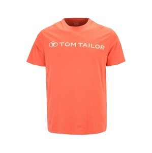 TOM TAILOR Men + Tričko  oranžová / bílá
