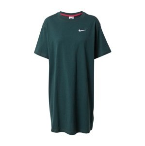 Nike Sportswear Šaty  tmavě zelená / bílá / pink