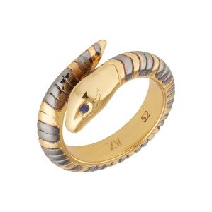 Zadig & Voltaire Prsten  zlatá / šedá / námořnická modř