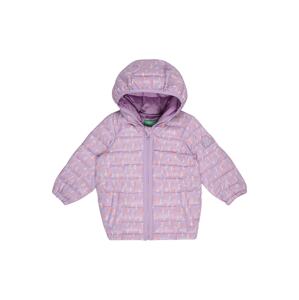 UNITED COLORS OF BENETTON Zimní bunda  světle fialová / bílá / světle růžová