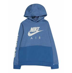 Nike Sportswear Mikina  modrá / modrý melír / bílá