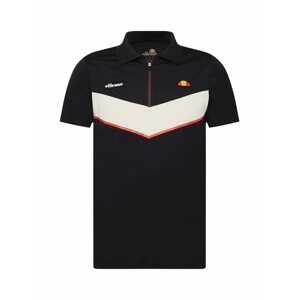 ELLESSE Funkční tričko 'Finan'  černá / bílá / melounová / oranžová