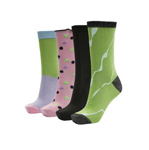 SELECTED FEMME Ponožky 'Karen'  zelená / mátová / světle fialová / růžová / černá
