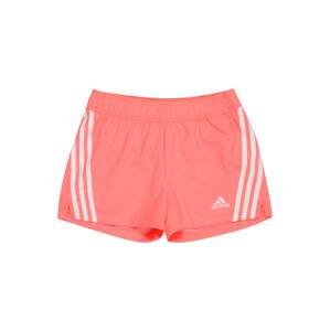 ADIDAS PERFORMANCE Sportovní kalhoty  světle červená / bílá