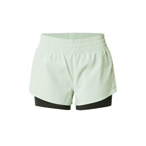 Reebok Sport Sportovní kalhoty  černá / pastelově zelená / bílá