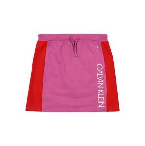 Calvin Klein Jeans Sukně  pink / červená / bílá