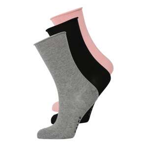 FALKE Ponožky 'FALKE'  šedý melír / černá / světle růžová