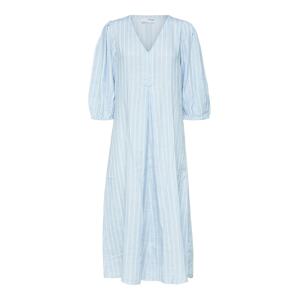 SELECTED FEMME Košilové šaty 'Helina'  kouřově modrá / bílá