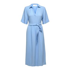 SELECTED FEMME Košilové šaty 'Rhonda' světlemodrá / bílá
