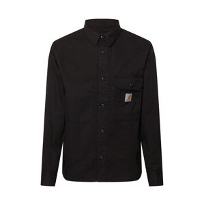 Carhartt WIP Košile 'Reno'  černá / bílá / oranžová