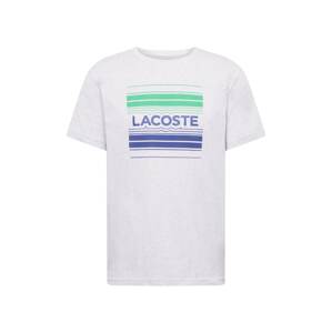 Lacoste Sport Funkční tričko  modrá / šedý melír / zelená