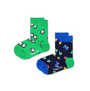 Happy Socks Ponožky  zelená / modrá / mix barev