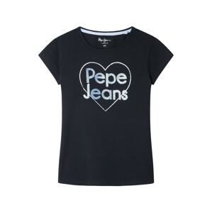 Pepe Jeans Tričko 'HARRIET'  černá / modrá
