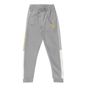 Nike Sportswear Kalhoty  žlutá / šedá / světle šedá / bílá