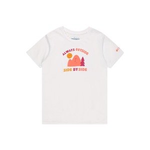 COLUMBIA Funkční tričko 'Mirror Creek'  tmavě oranžová / eosin / melounová / bílá
