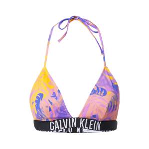 Calvin Klein Swimwear Horní díl plavek  fialová / černá / žlutá / broskvová / fialkově modrá