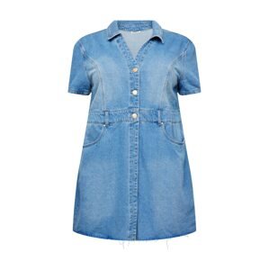 Noisy May Curve Košilové šaty 'LISA'  modrá džínovina