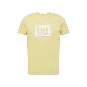 HELLY HANSEN Funkční tričko  světle žlutá / bílá