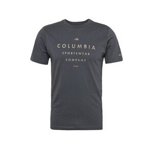 COLUMBIA Funkční tričko  tmavě béžová / tmavě šedá