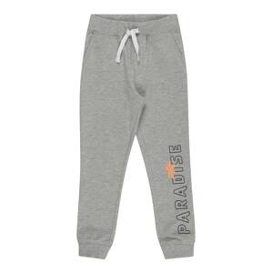 Guppy Kalhoty 'HALDUR'  šedý melír / svítivě oranžová / černá