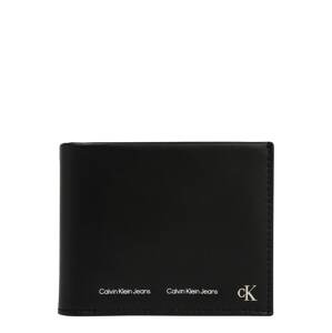 Calvin Klein Jeans Peněženka  černá / stříbrná / bílá