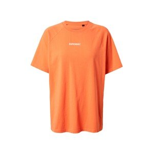 Superdry Funkční tričko  oranžová / bílá