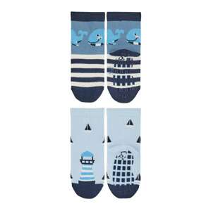 STERNTALER Ponožky  modrá / bílá / tmavě modrá / světlemodrá