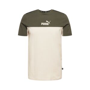 PUMA Funkční tričko  béžová / khaki / černá / bílá