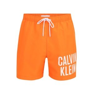 Calvin Klein Plavecké šortky  oranžová / bílá