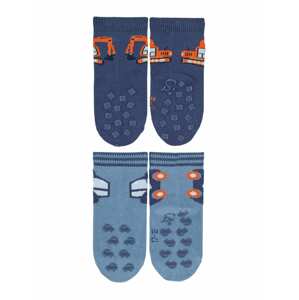 STERNTALER Ponožky  tmavě modrá / světlemodrá / oranžová / kouřově modrá / bílá