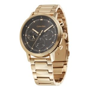 Calvin Klein Analogové hodinky 'Gauge'  zlatá / černá