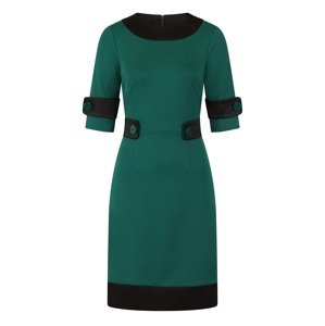 HotSquash Pouzdrové šaty  smaragdová / černá