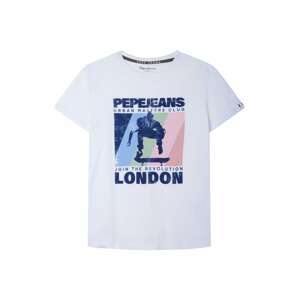 Pepe Jeans Tričko  bílá / námořnická modř / růžová / kouřově modrá / světle zelená